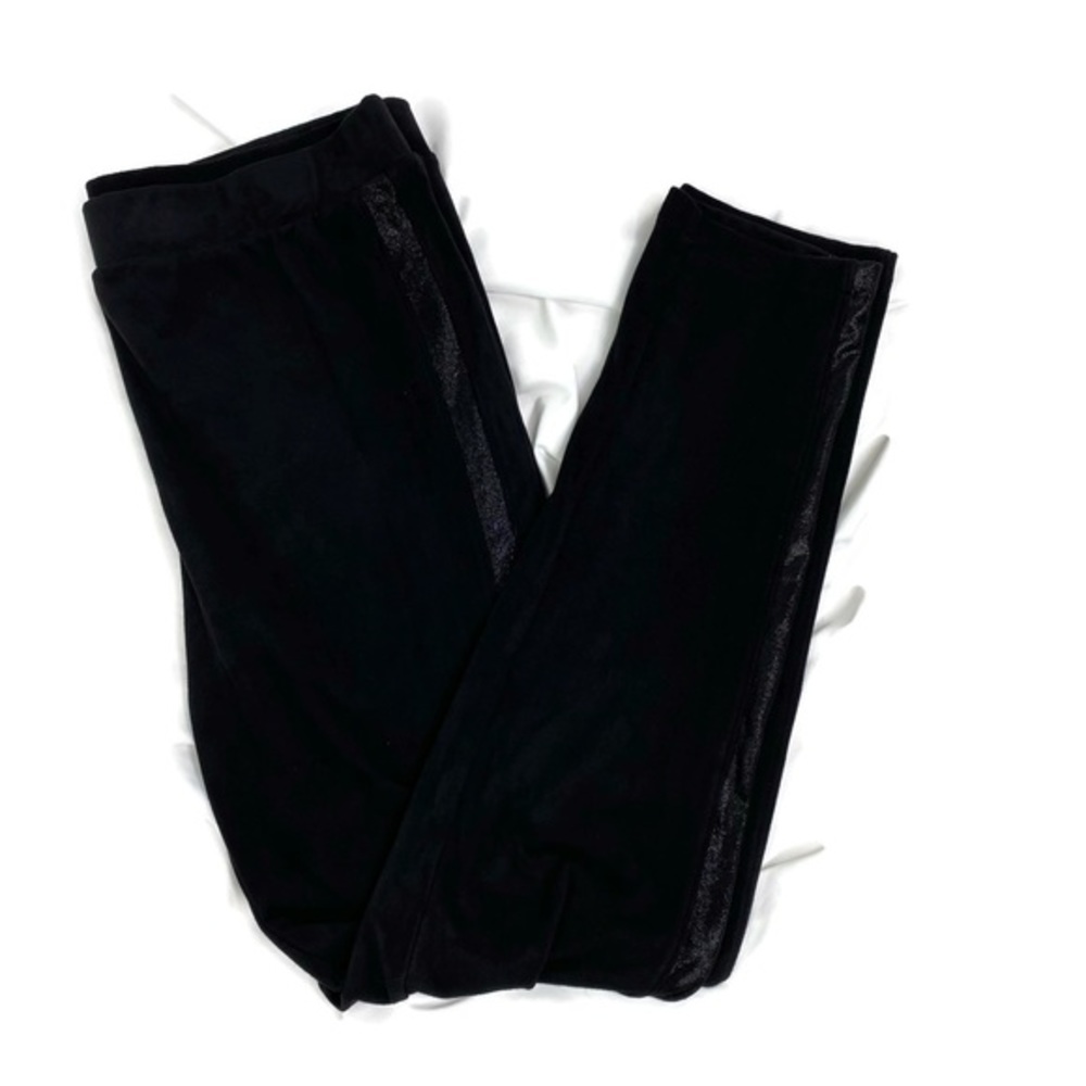 Baccini Black Suede Like Leggings Petite Large
